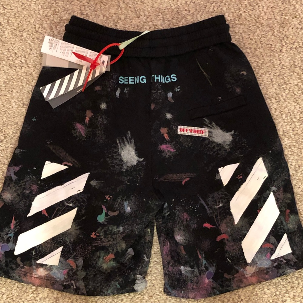 Off white galaxy shorts xxs
